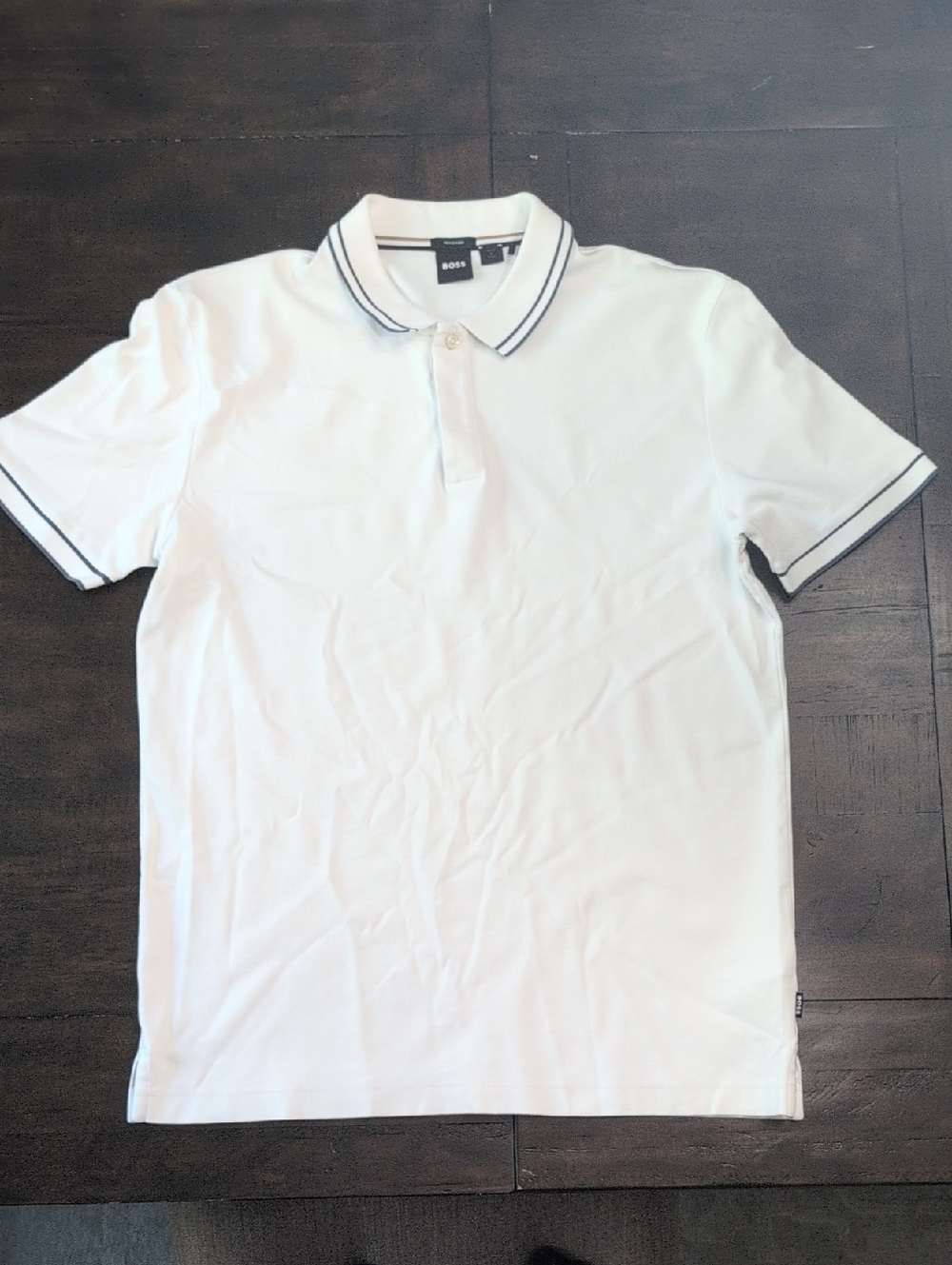 BOSS Men’s White Polo Shirt – Size Large – Great Condition